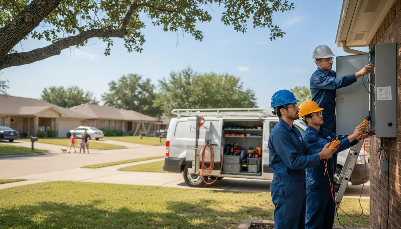Certified electrician providing emergency electrical services in Chico, TX
